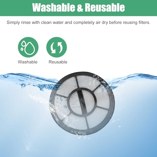 4PCS Washable Filter for Eureka DCF25 & EF7 Fit AS3030AE Vacuum Cleaner (4 Count)