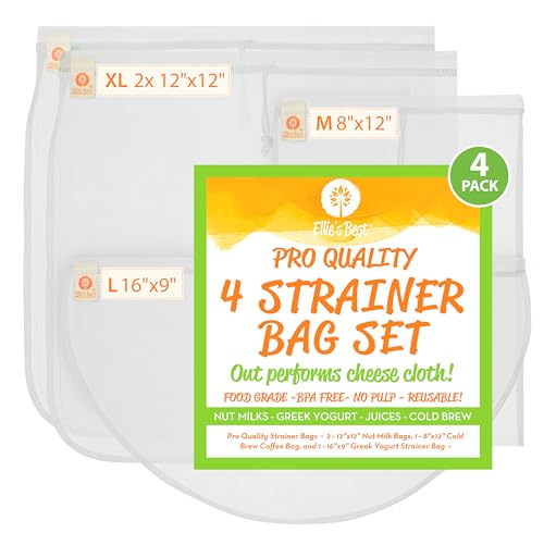 Pro Quality Nut Milk Bags (4 Count)