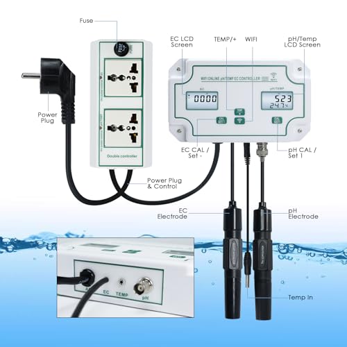 Smart EC pH Temperature Monitor for Hydroponics