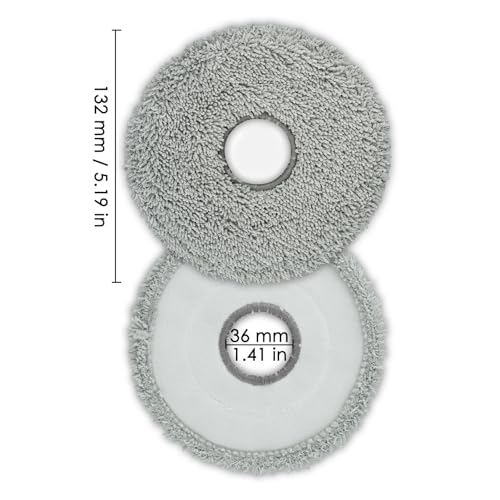 4 Pack) L40 Ultra Replacement Mop Pads for Dreame X50 Ultra/ X40 Ultra/ X30 Ultra/ L10s Ultra/ L10s Pro Gen 2/ L10s Pro Ultra/ L10s Plus/ Mova P10 Pro Ultra Robot Vacuum, Replacement Mop Cloths (4 Count)