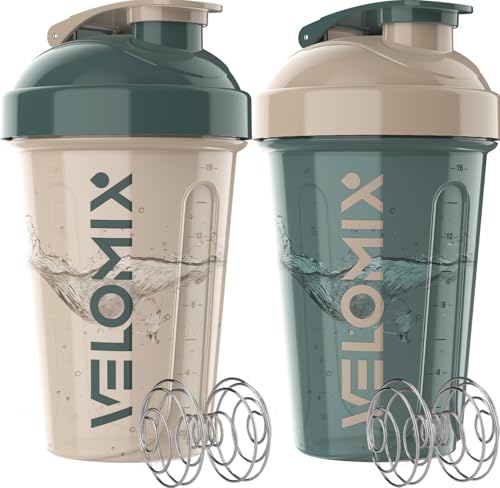 2 Pack 20oz Protein Shaker Bottle for Protein Mixes (2 Count)