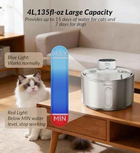 Cat Water Fountain Stainless Steel