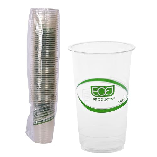 GreenStripe Clear Disposable Cold Cups (50 Count)