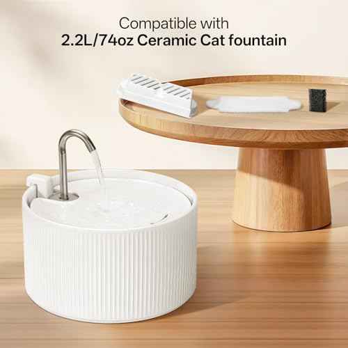 9 Pack Ceramic Cat Water Fountain Replacement Filters (9 Count)