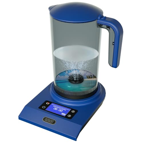 Hydrogen Alkaline Water Pitcher Bottle Machine Hydrogen Water Generator Maker Ionizer Hydrogen Water System Jug Dispenser with LED Display and Smart Touch Operation 2500ML