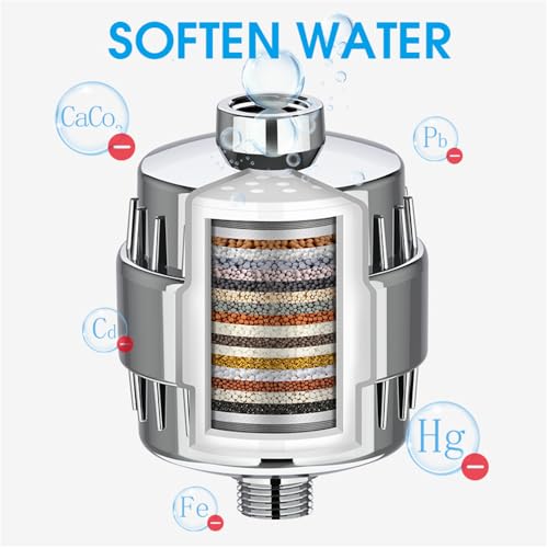 20 Stage Shower Filter Universal with Replaceable Water Filter