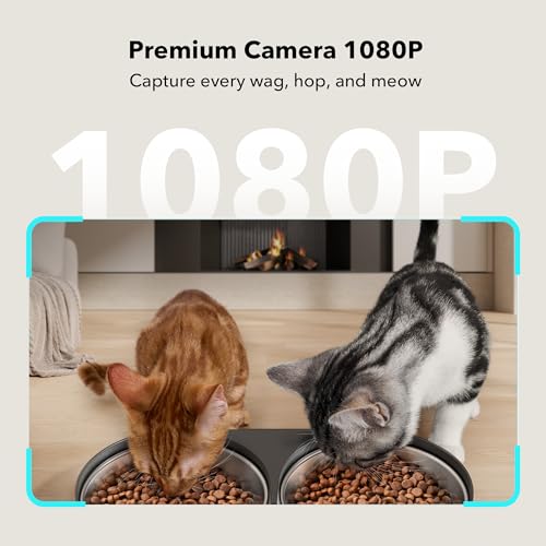 Automatic Cat Feeder with Camera for Two Cats