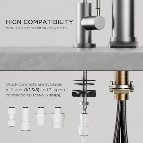 Pull Down Kitchen Faucet and Water Filter Faucet