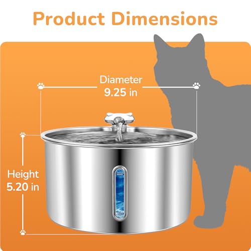 Stainless Steel Cat Water Fountain