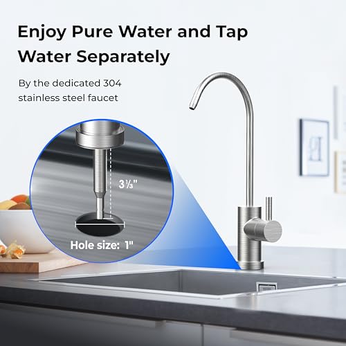 TST B 0.01μm Under Sink Water Filter System with Dedicated Faucet