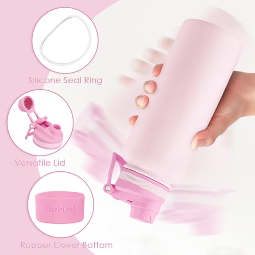 Stainless Steel Water Bottle with Strap 32oz