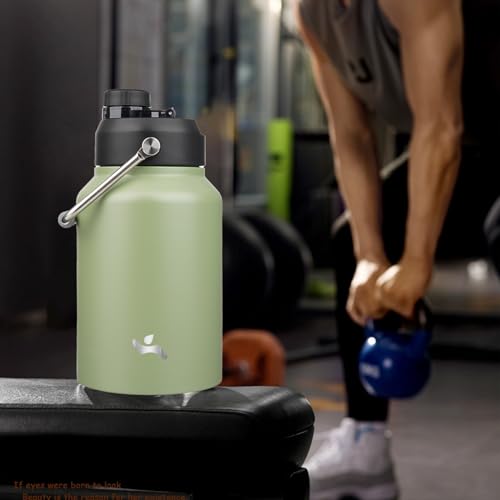 64 oz Insulated Stainless Steel Water Bottle Jug with Handle