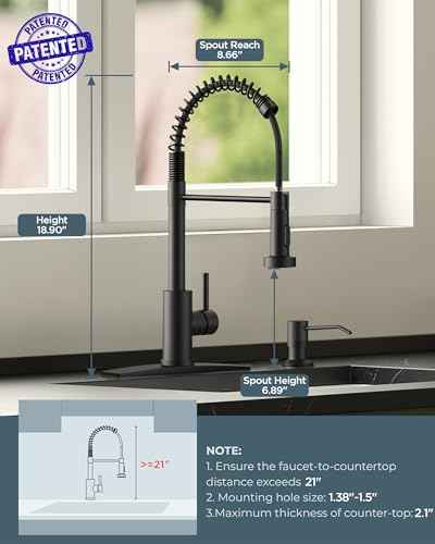 Black Kitchen Sink Faucet