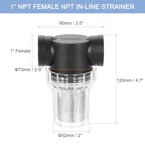 Pressure Washer Filter 1" NPT Female Thread