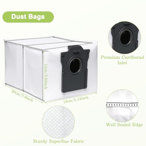15 PCS Accessories Replacement Parts Compatible with Dreame X40 Ultra