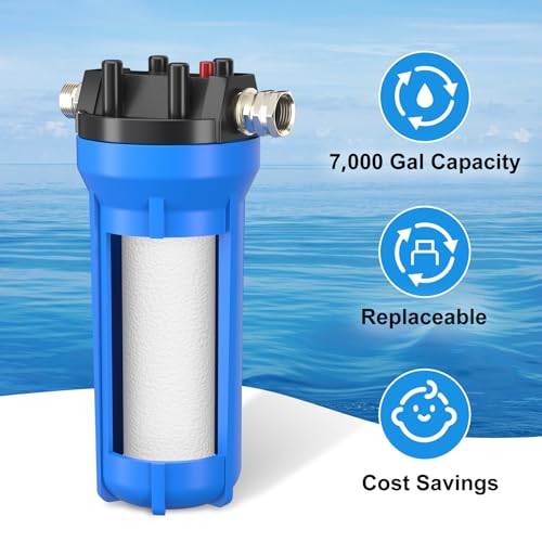 4 Layer RV Water Filter with Stand and 7