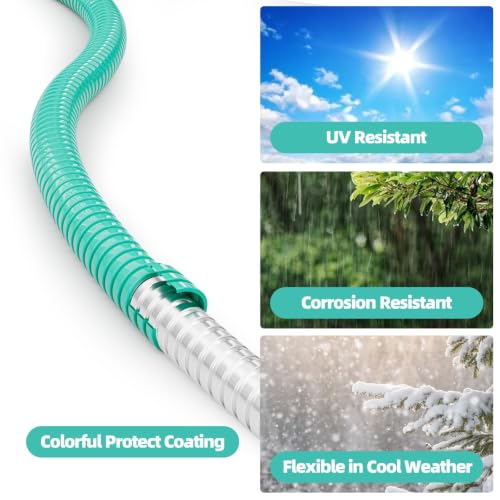 25ft 304 Stainless Steel Metal Garden Hose