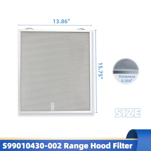 S99010430 002 Range Hood Filter Compatible with Broan