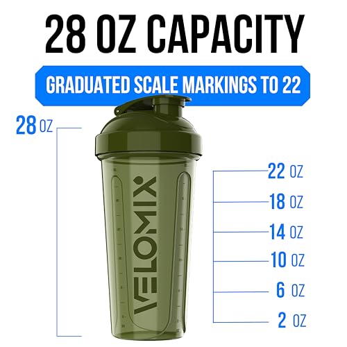 2 Pack 28oz Protein Shaker Bottle for Protein Mixes (2 Count)
