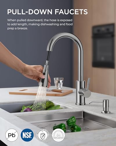 Kitchen Faucet with Soap Dispenser