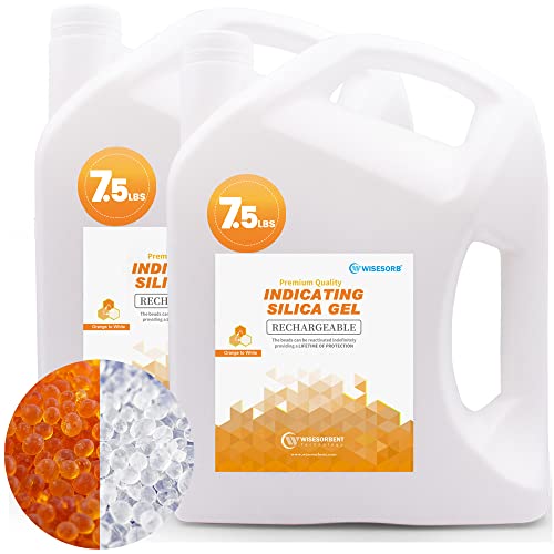 15 LBS] Orange Premium Indicating Silica Gel Beads