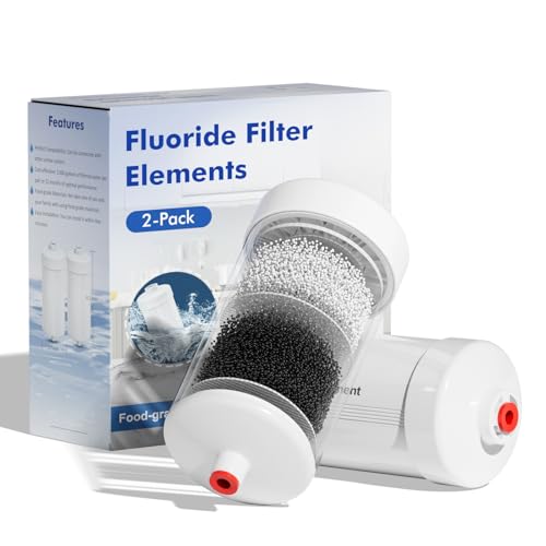 FL-2 5-Stage Fluoride Purification Elements, Replacement for Berlkey® PF-2® Fluoride Filters, Berlkey® and Purewell Gravity Filtration System,Natural filter material (White, 2 Pack, K Series) (2 Count)