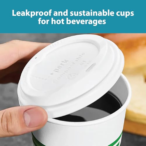 Eco 12 Oz Compostable Paper Hot Cups (500 Count)