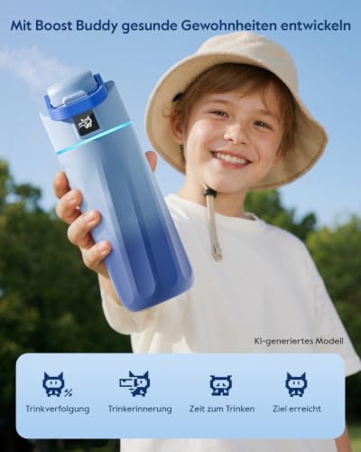 BOOST Kids Smart Water Bottle with Reminder & Tracker