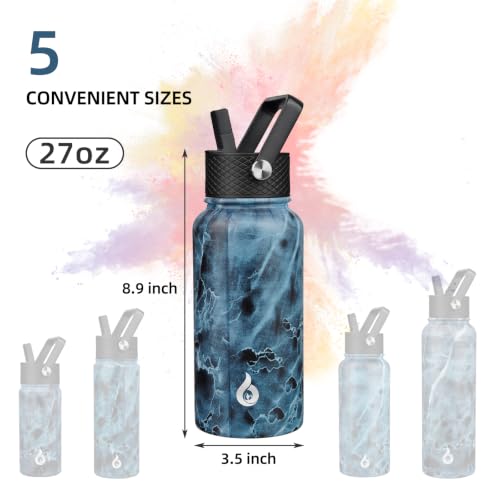 27oz Insulated Water Bottle with Straw Lid