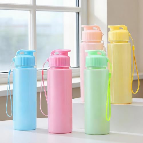 50 Pieces Reusable Plastic Water Bottles Bulk (50 Count)