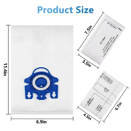 3D Airclean Bags Fit for Miele GN Classic C1 Complete C1 C2 C3 (20 Count)
