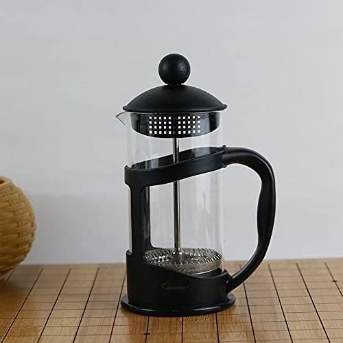 Coffee Pot Insulated Filter Plunger Presses Glass Portable Make Tea Travel Tea Pot KettleWarm BPA Free w/Stainless Steel Base & Tea Maker Infuser