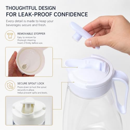 Large Water Pitcher for Fridge & Refrigerator