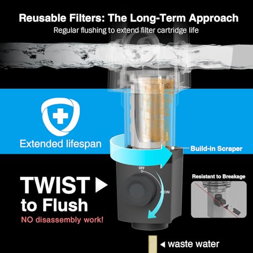 Spin Down Sediment Water Filter