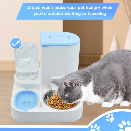 Automatic Cat Food and Water Dispenser Set 2 in 1