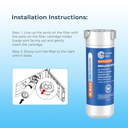 XWFE (Built-in CHIP) Refrigerator Water Filter 4-Pack (4 Count)