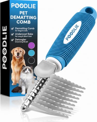 Poodle Dematting Fur Rake Comb Brush for Dogs and Cats