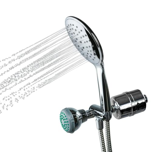 Luxury Shower Power Handheld & Shower Head Combo Filtration System Chrome