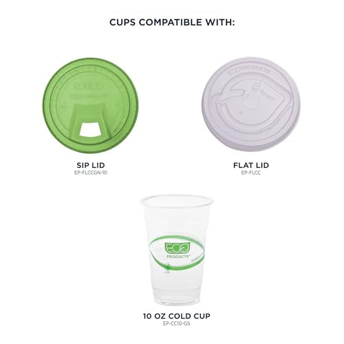 GreenStripe Clear Disposable Cold Cups (1000 Count)
