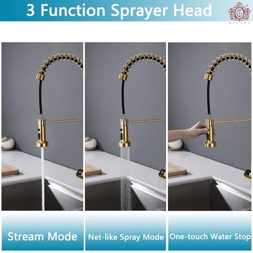 Kitchen Faucet with Temperature Digital Display