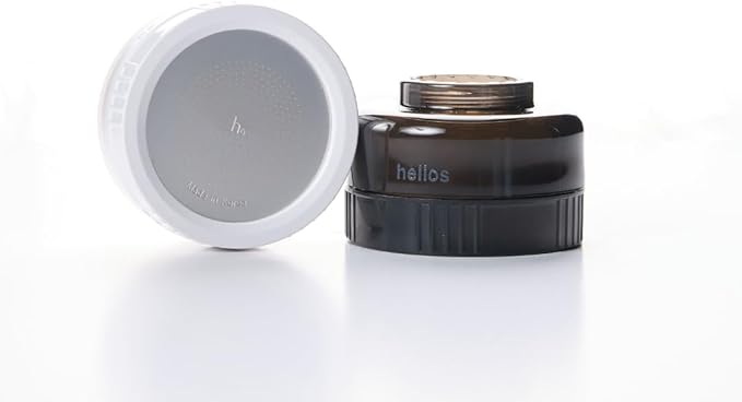 Helios Skincare Filter, Bathroom Sink Faucet Filter, For Women/Men all Ages, Removes Chlorine 99%, Hydrate Skin, Vitamin-C Infused, Advanced Filtration, Clinically Tested (Black)