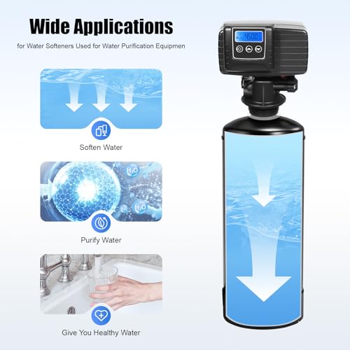 5600SXT Water Softener Valve Automatic Digital Metered Metered On Demand Control Head Digital Filter for Soften & Purify Water for Water Filter Softener R