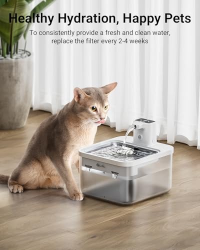 6 Packs Replacement Filters for Battery Operated Cat Water Fountain DPWFP6