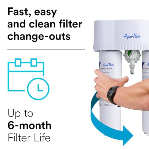 3M Aqua Pure Under Sink Dedicated Faucet Water Filtration System AP
