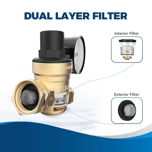 RV Water Pressure Regulator Valve