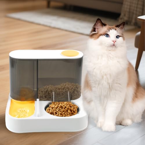 2 in 1 Automatic Cat Feeder and Water Dispenser Combo