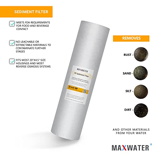 5 Micron 20 x 4.5 Sediment Filter 20 inch Replacement Cartridge
