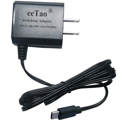 5V 1A AC DC Adapter Charger Compatible with Petlibro PLWF115 5000mAh Battery Wireless Pet Fountain Cat Water Fountain Dog Water Food Dispenser 5VDC 1000mA Power Supply Cable Cord