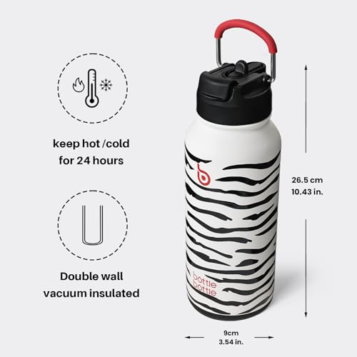 32oz Insulated Water Bottle with Pill Box