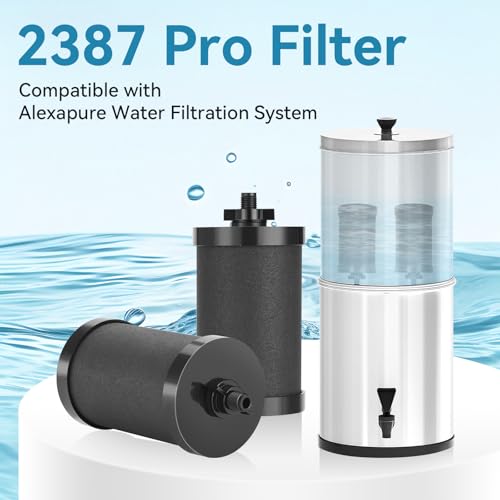 2 PCS 2387 Pro Replacement Water Filter Compatible with Alexapure